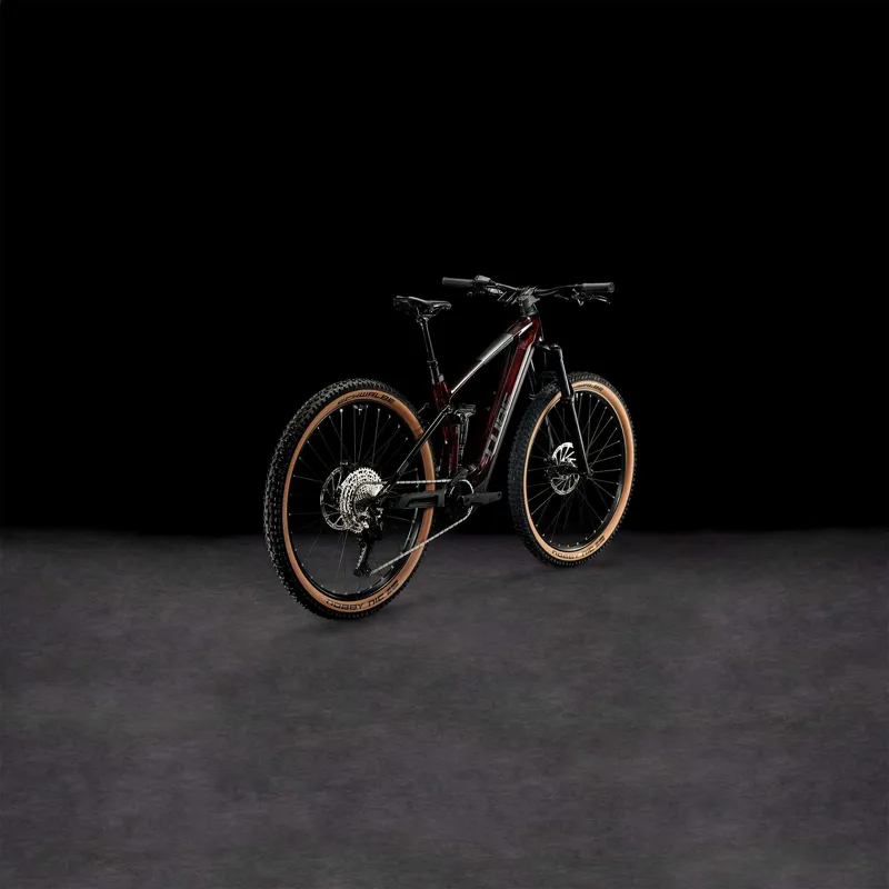 Cube Stereo Hybrid 140 HPC Race 750 Electric Mountain Bike in Liquid Red-3